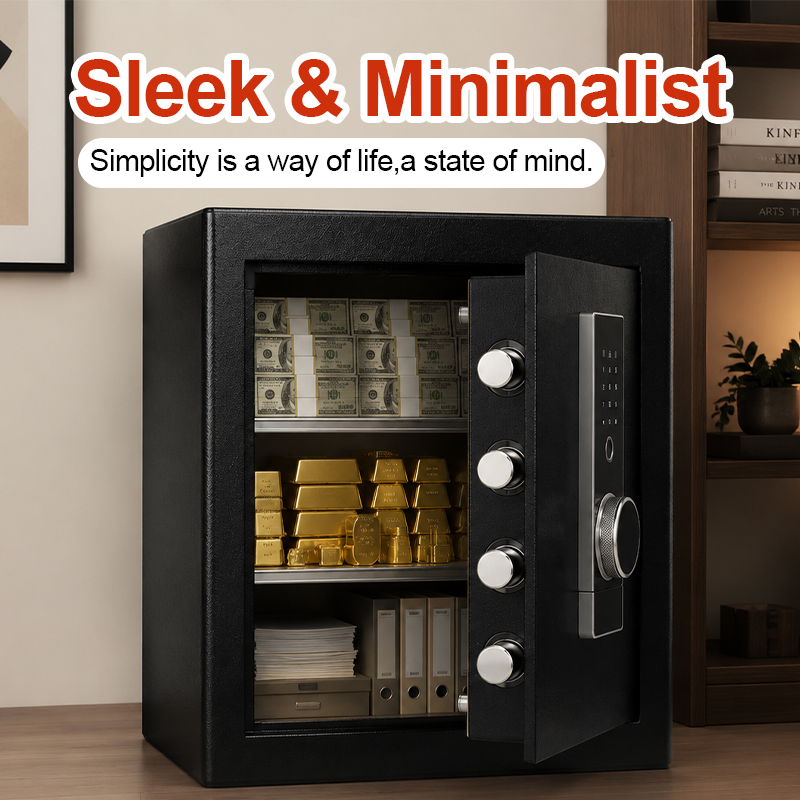 Home Security Safe - Cofre Biométrico com Leitor de Impressão