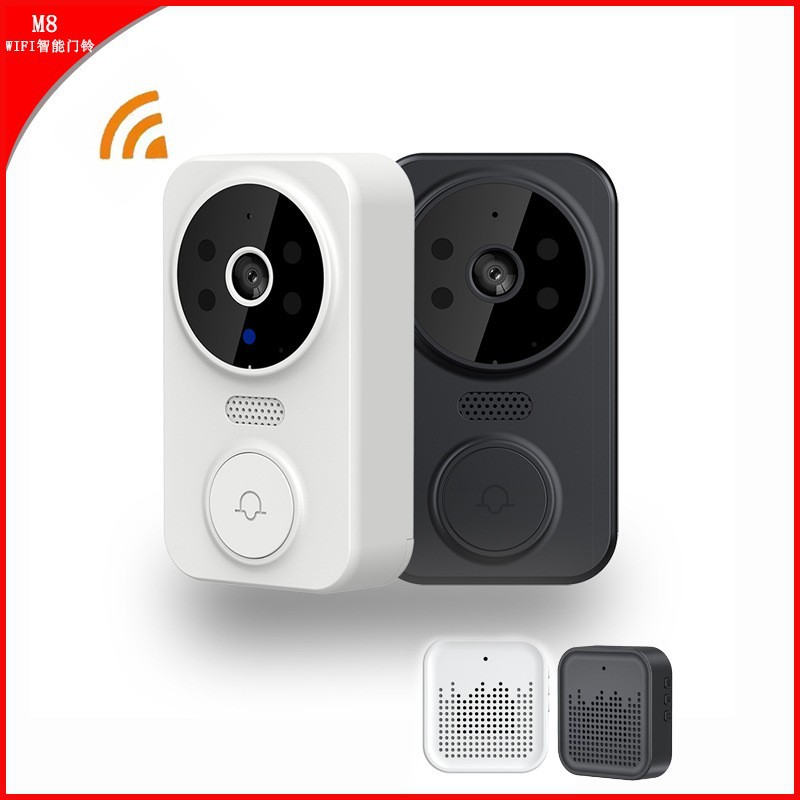 Home Security Wireless Cameras - Campainha Inteligente Tuya WIFI para Casa,