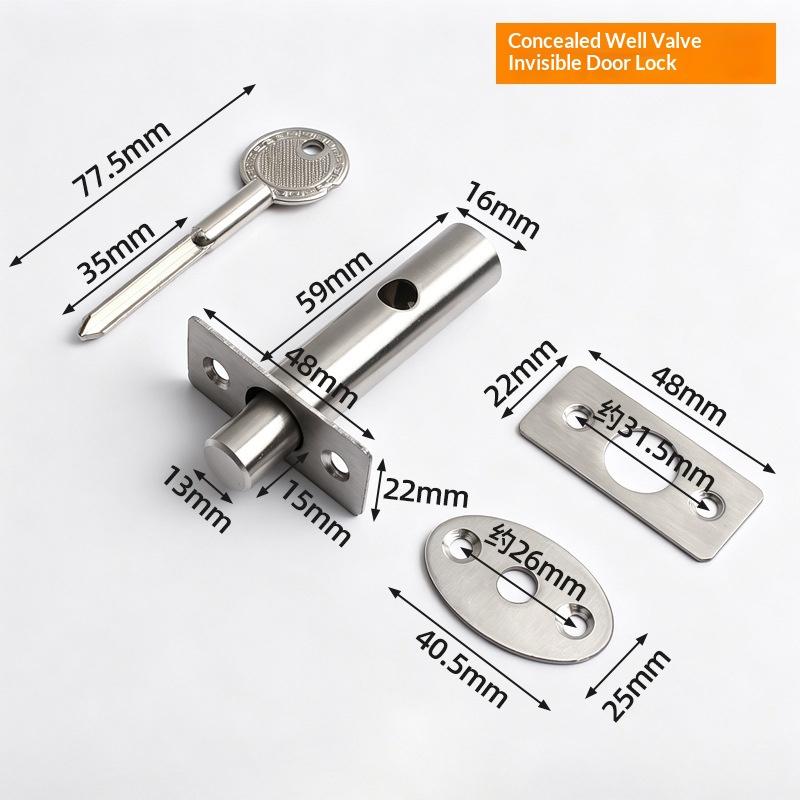 Home Security Ideas - Fechadura Oculta Antifurto em Aço Inoxidável