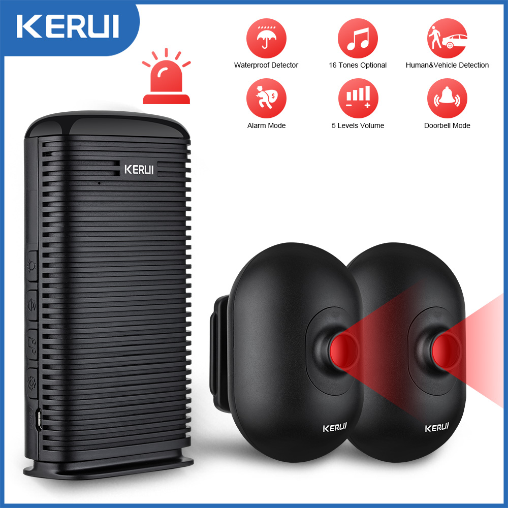 Home Security Yard Sign - Kerui dw9 alarme de garagem sem