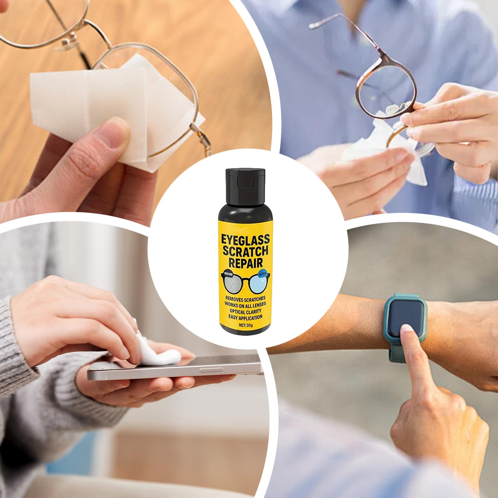 Glass Break Detector - Removedor de arranhões para óculos, 30g,