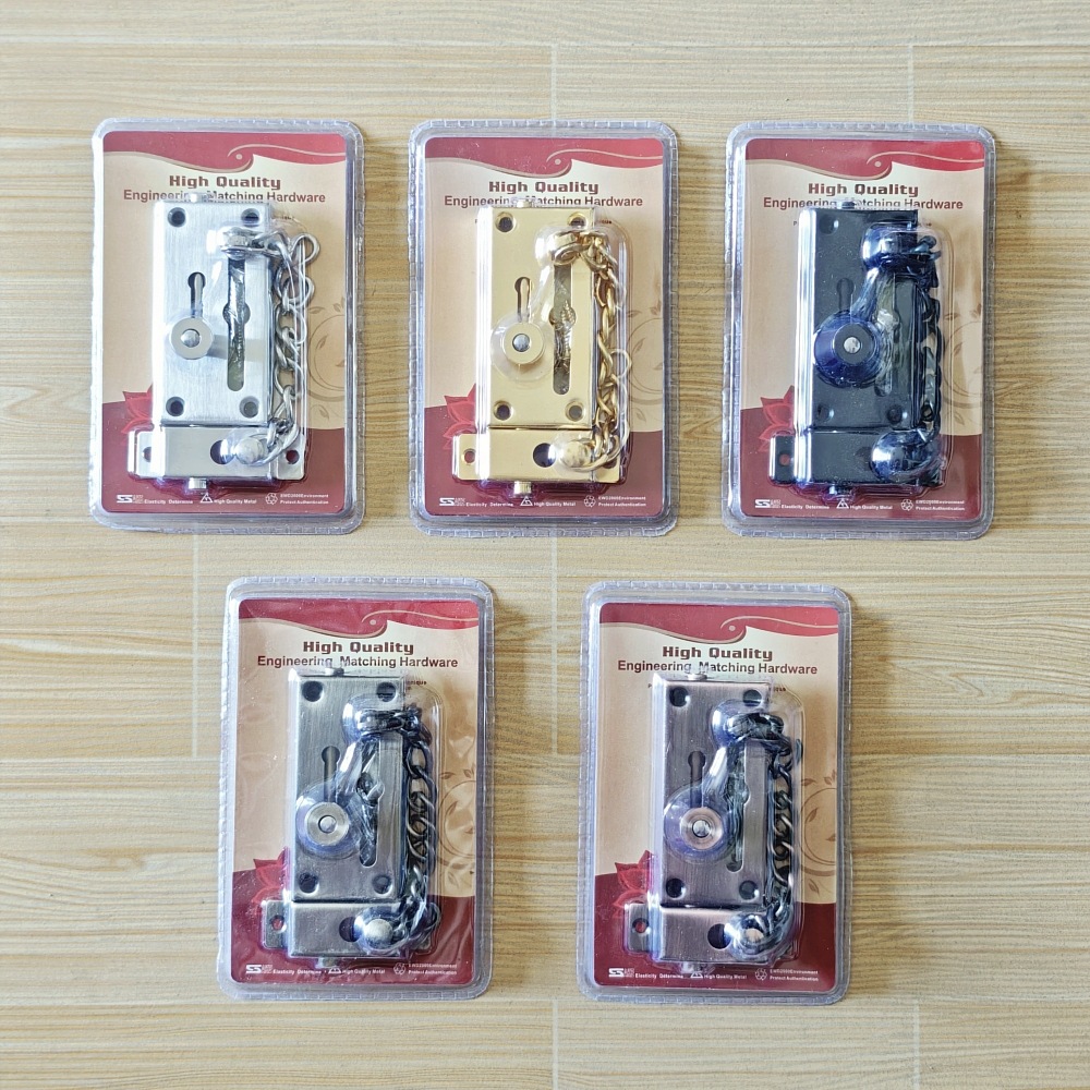 Home Security Door - Corrente de Segurança em Aço Inoxidável,