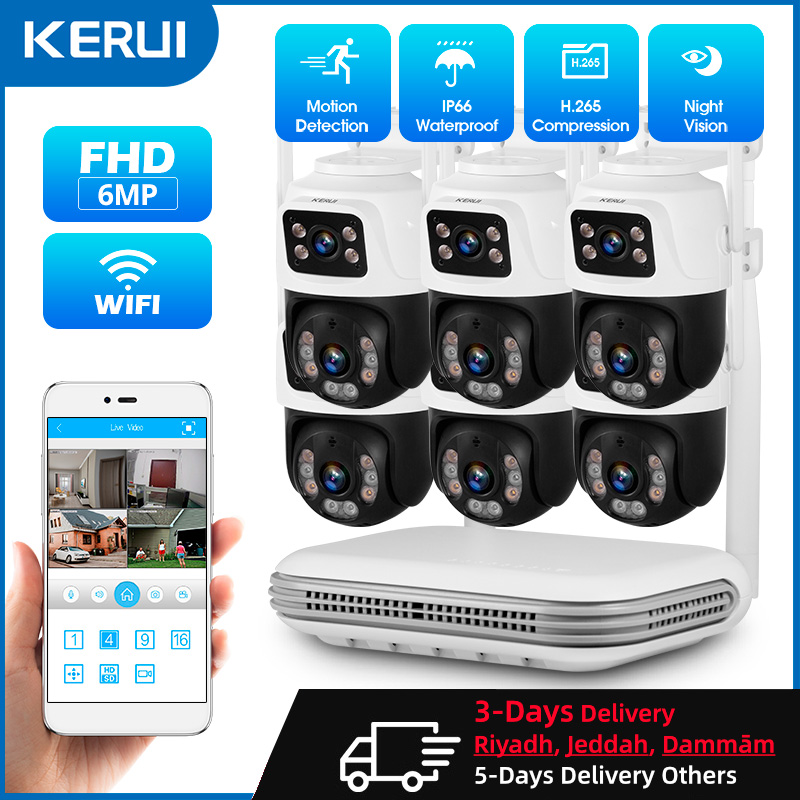 Home Security Wireless Cameras - Kerui à prova d'água 6mp hd