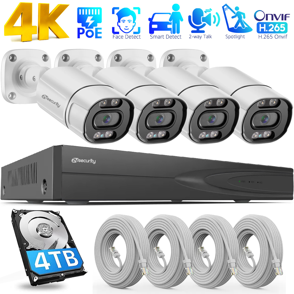 Home Security Outdoor Cameras - Sistema de Câmeras de Segurança 4K