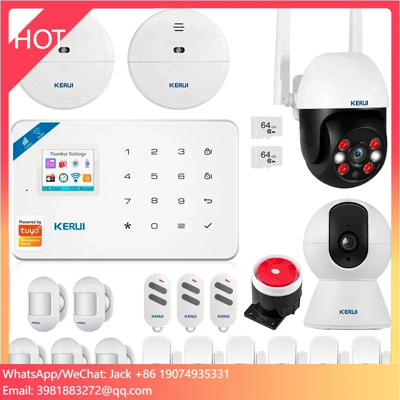 Sistema de Alarme Sem Fio KERU - Home Security Wireless Cameras avaliação e preço
