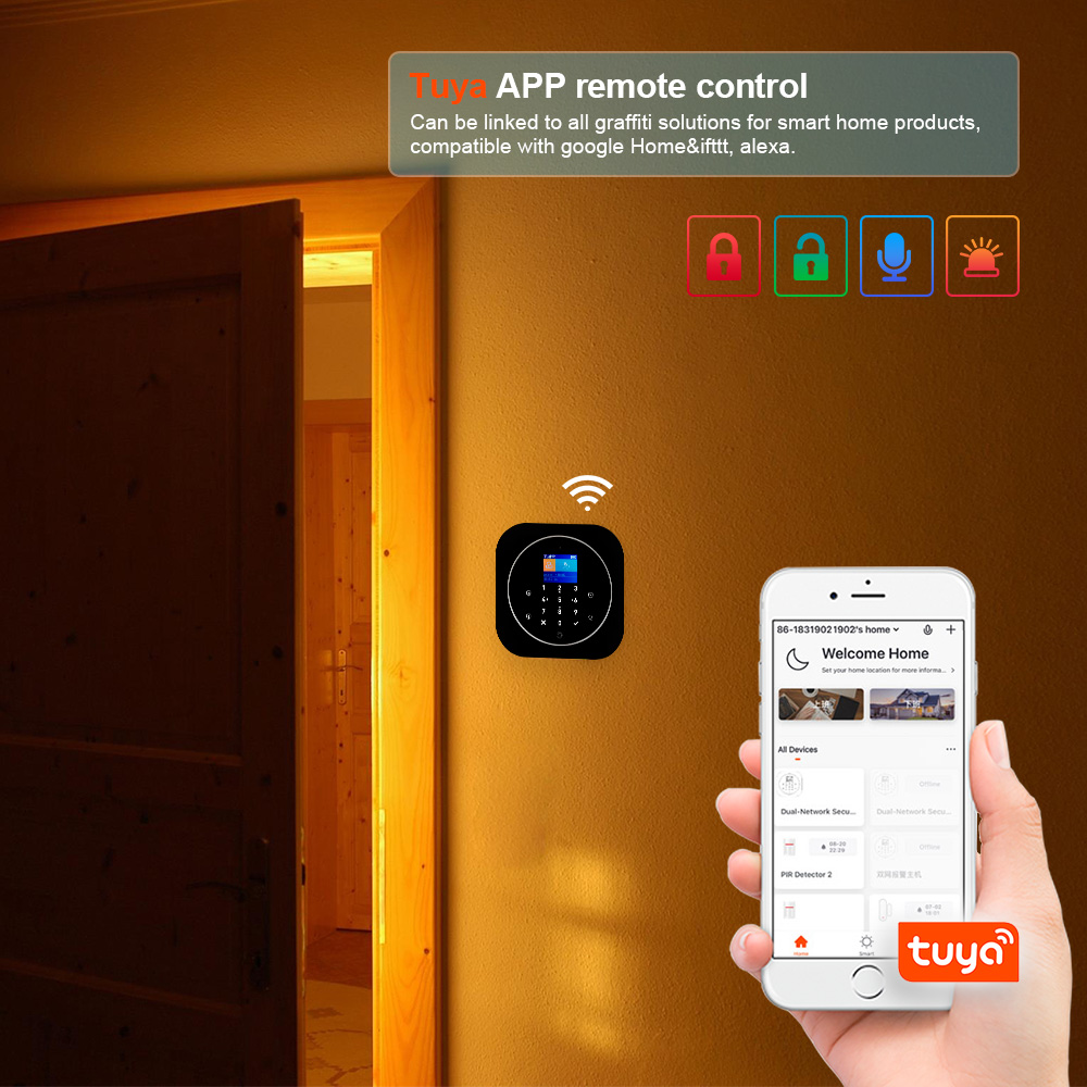 Kerui g12 2g wifi sistema de a - Home Security No Wifi avaliação e preço