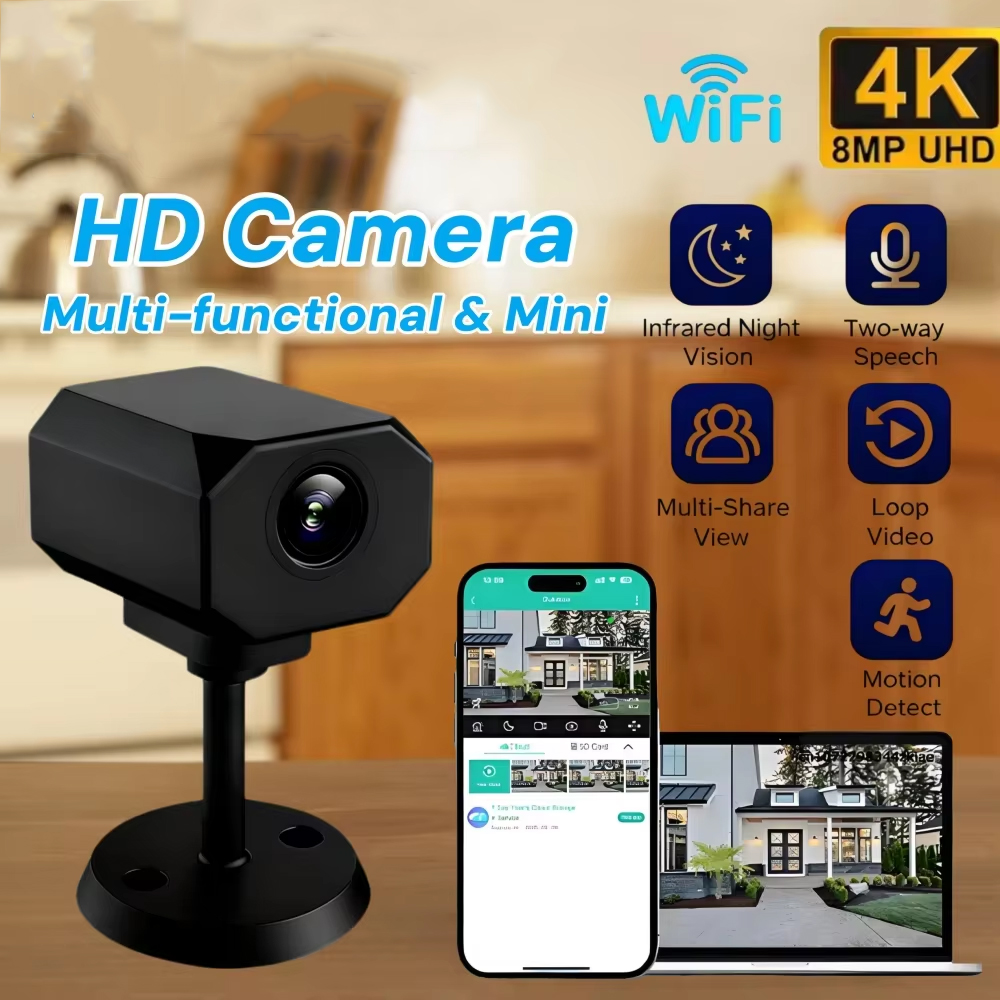 Câmera de segurança wi-fi 4k h - Home Security With Cameras avaliação e preço