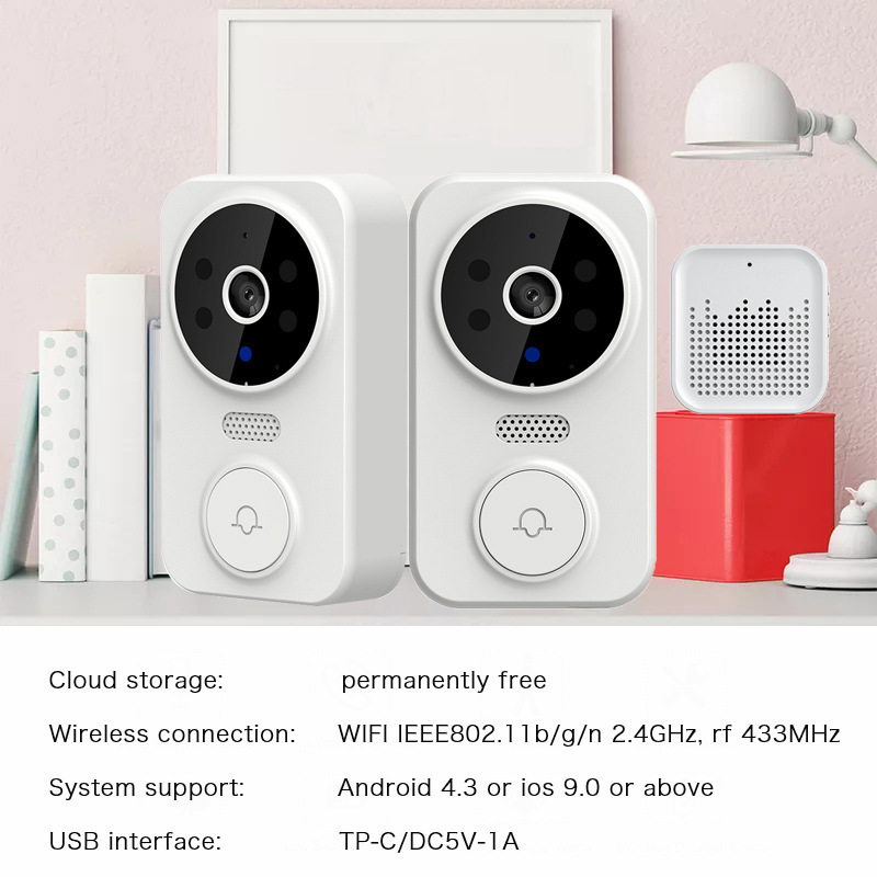 Campainha Inteligente Tuya WIF - Home Security Wireless Cameras avaliação e preço