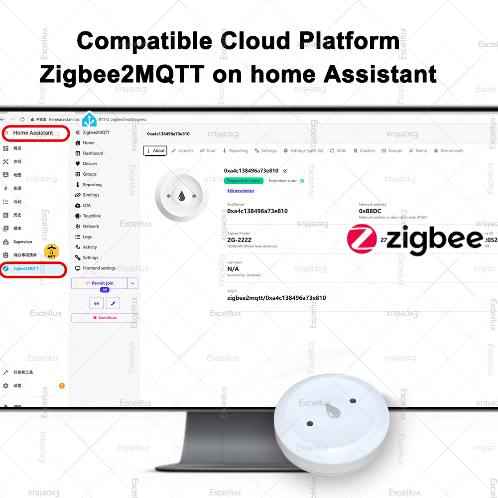 Zigbee detector de água sensor - Home Security Business avaliação e preço