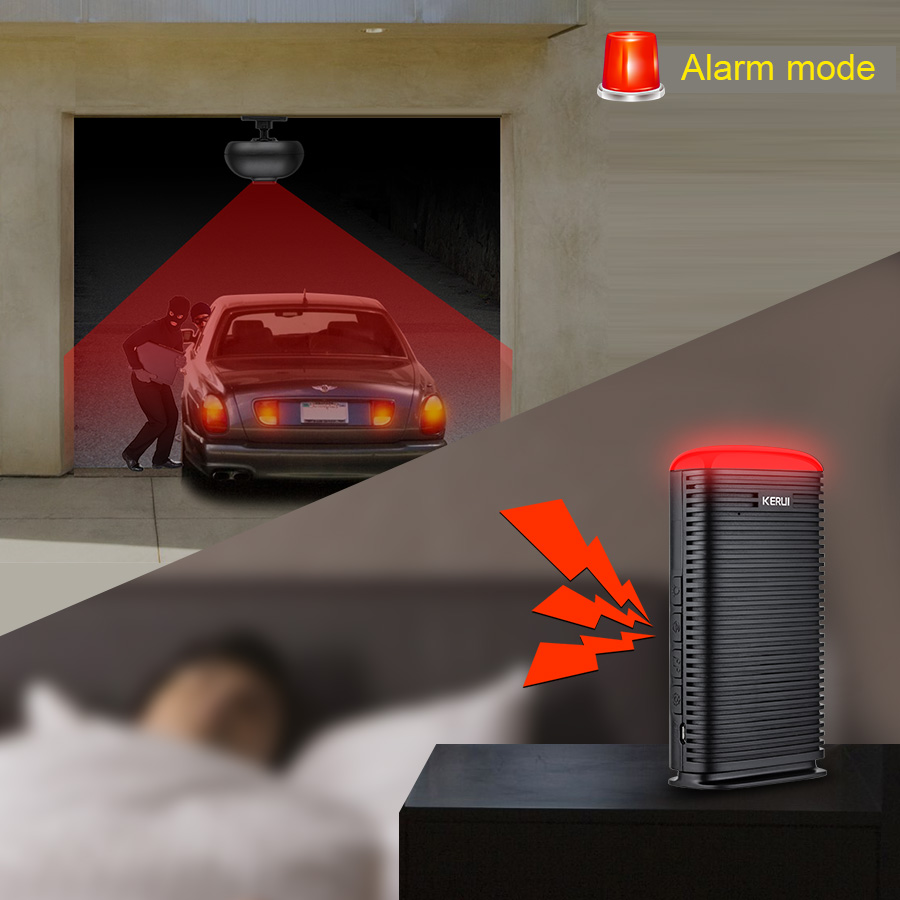 Kerui dw9 alarme de garagem se - Home Security Yard Sign avaliação e preço