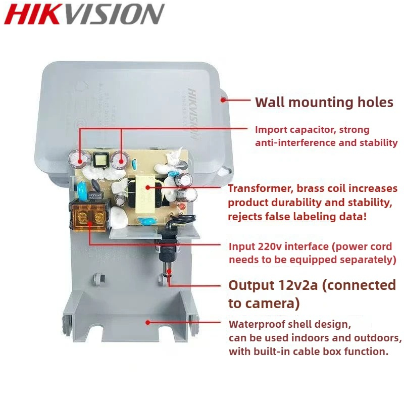 Hikvision 12v 2a câmera de ali - Home Security Outdoor Cameras avaliação e preço