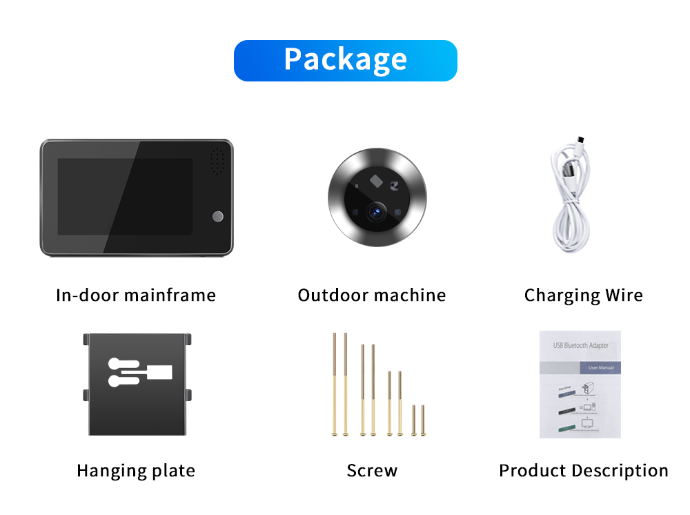 Campainha Inteligente WiFi Tuy - Home Security Wireless Cameras avaliação e preço