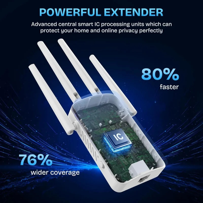 Repetidor WiFi Dual Band 1200M - Home Security No Wifi avaliação e preço