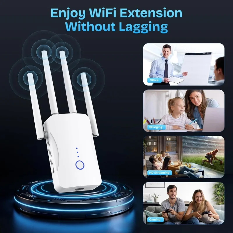Repetidor WiFi Dual Band 1200M - Home Security No Wifi avaliação e preço
