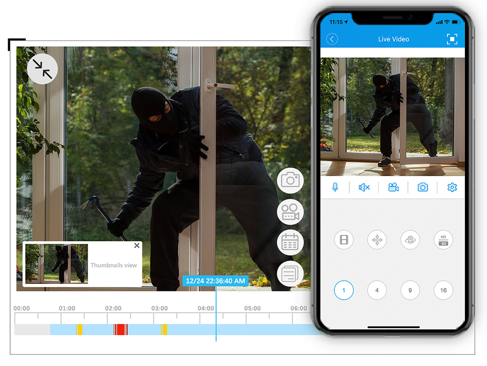 Gravador de vídeo NVR com dete - Home Security With Cameras avaliação e preço