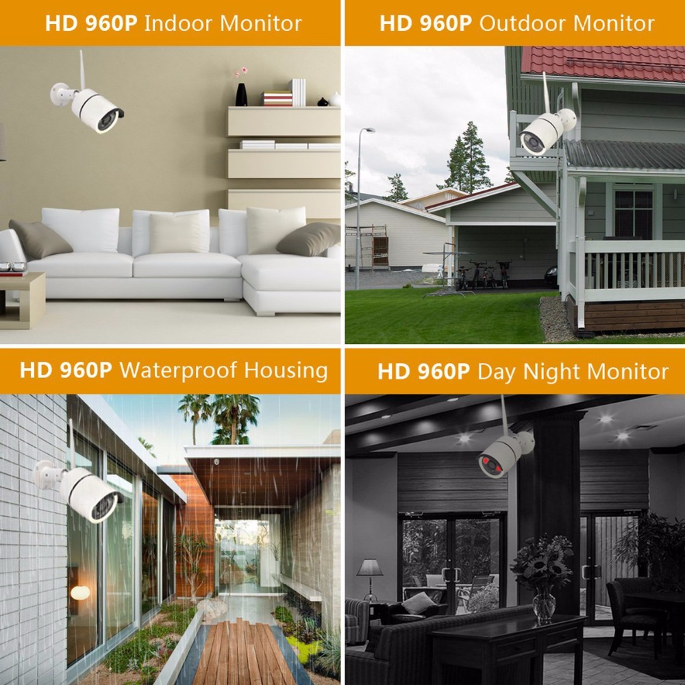 Câmera doméstica sem fio siste - Home Security Wireless Cameras avaliação e preço