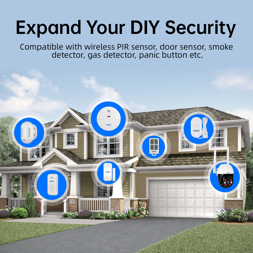 Kerui tuya kit de alarme domés - Home Security No Wifi avaliação e preço