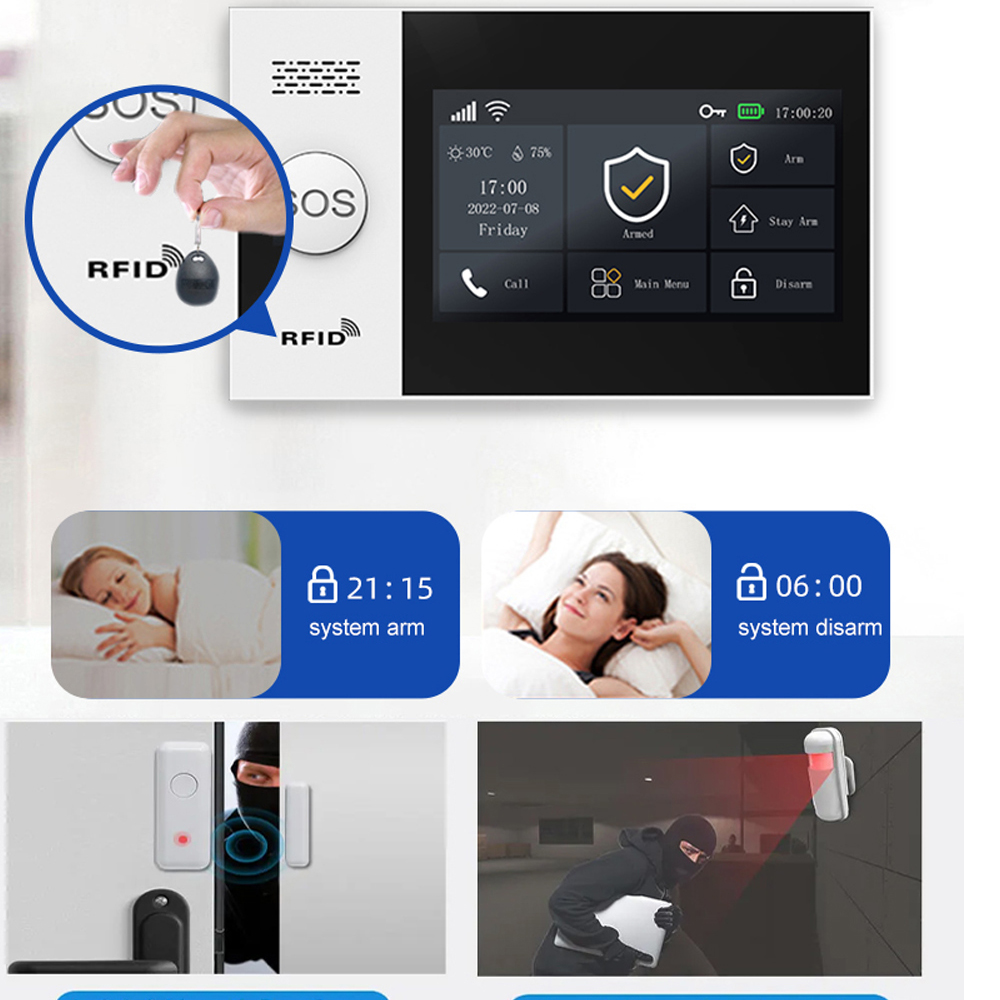 Sistema de alarme residencial  - Home Security No Wifi avaliação e preço